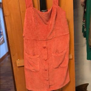 Corduroy sleeveless dress